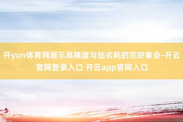 开yun体育网展示高精度与拙劣耗的完好集会-开云官网登录入口 开云app官网入口