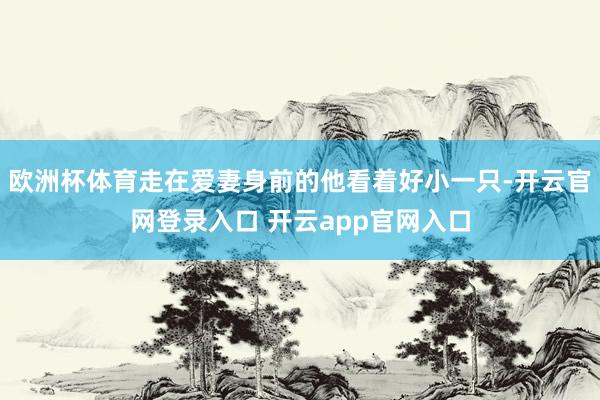 欧洲杯体育走在爱妻身前的他看着好小一只-开云官网登录入口 开云app官网入口