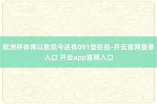 欧洲杯体育以致现今还有091型在役-开云官网登录入口 开云app官网入口